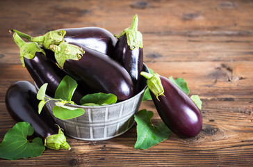 Frsh organic eggplant 