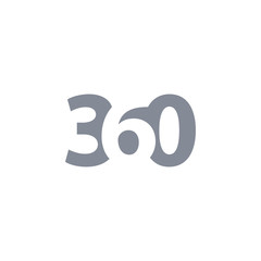 three hundred and sixty number logo vector. 360 Logo - 269240786