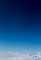 deep blue sky from air plane  - 269240919