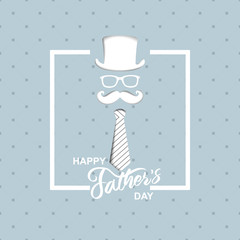 Happy Father’s Day greeting card in paper cut style. Vector illustration - 269241907