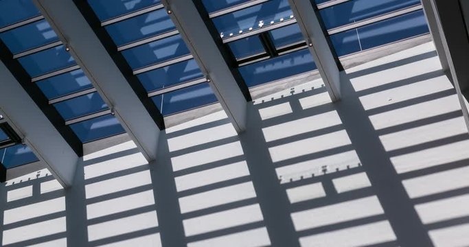 Timelapse /Glass Roof / Modern Museum in Mannheim Germany