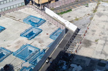 工事現場の通路