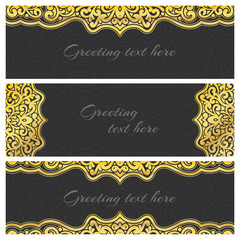 Elegant greeting vintage cards © ekmelica
