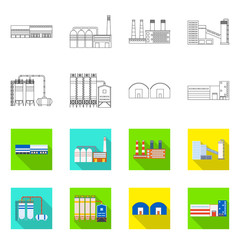 Vector illustration of production and structure logo. Set of production and technology stock symbol for web.