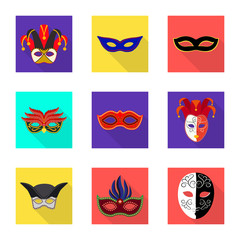 Fototapeta premium Vector illustration of luxury and celebration sign. Collection of luxury and hide stock vector illustration.