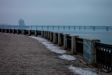 pier at sunset