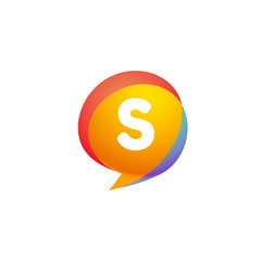 S Letter alphabet logo template