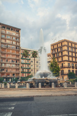 Empty streets of a beautiful cityside of Taranto with a breathtaking architecture.