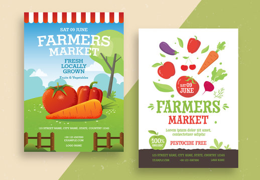 Farmers Market Poster Layout