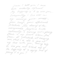 Handwritten abstract text wallpaper. Imitation of a abstract vintage lettering. Letters used in inscriptions, ornaments, background.