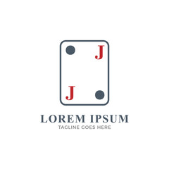 Modern Minimal Card Games and Recreational Logo