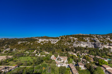 Fototapeta na wymiar View of Alpilles from Les Baux de Provence, France