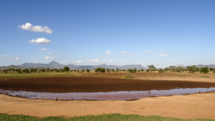 dry water place in summer season