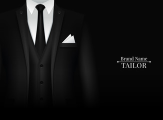 Black Suit and Tuxedo with bow tie