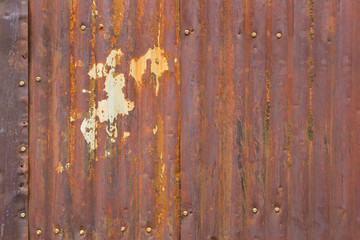 Fototapeta premium Old Rusty Sheet Metal Abstract Background Texture