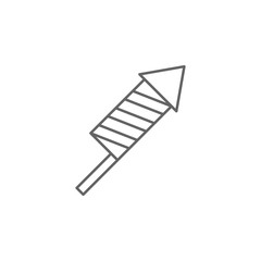 Fireworks USA outline icon. Signs and symbols can be used for web, logo, mobile app, UI, UX