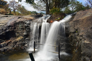 Fototapeta na wymiar Kumbakkarai Water Falls - Enjoyable Falls in foothills of kodaikanal