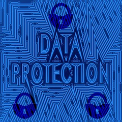 Data protection day concept background. Vector illustration.