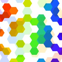 colored hexagon background. polygonal style. layout for advertising. eps 10