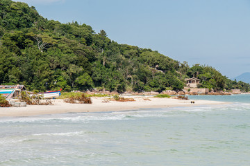 Fototapeta na wymiar Beautiful Beaches in florianópolis Brazil