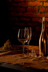 two glasses of red wine