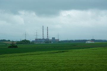 Fototapeta na wymiar Kraftwerk Strom Elektro