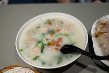 Congee (Hong Kong Food), Ocean Empire, Lock Rd, Tsim Sha Tsui, Hong Kong.