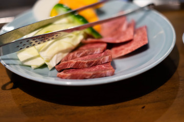 Hida beef in Takayama, Japan.