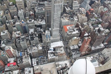 Fototapeta premium Ariel view on Manhattan.New York.USA. Beautiful background.