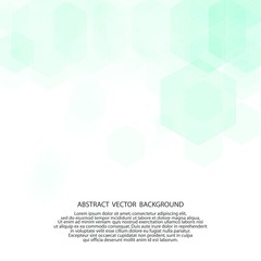 Geometric background. Brochure template design. Abstract blue hexagonal shape. eps 10