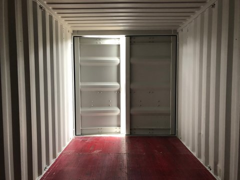 Inside Shipping Container