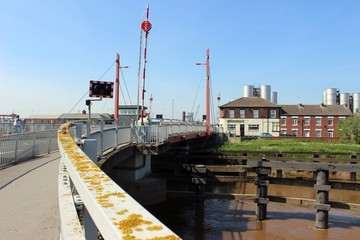 Crossing the Dutch River, Goole, Yorkshire.