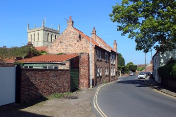 High Street, Snaith, Yorkshire, looking towards St Laurence Priory.