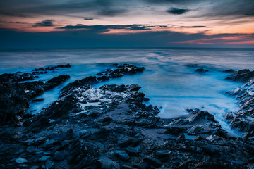 Beautiful cornish coastline in Newquay, United Kingdom