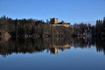 Der Alpsee und das schloss Hohenschwangau