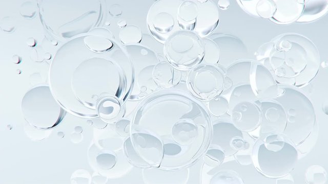 Abstract macro bubbles background