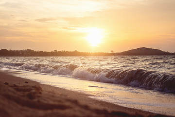 Strand Wellen Sonnenuntergang