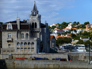 Fototapeta na wymiar Cascais, coastal city in the Lisbon District of Portugal, located on the Portuguese Riviera
