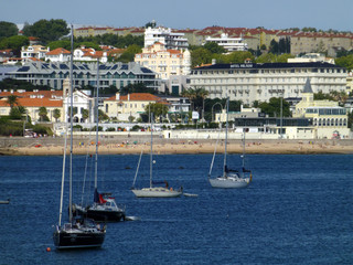 Obraz premium Cascais, coastal city in the Lisbon District of Portugal, located on the Portuguese Riviera