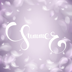 Obraz premium Soft spring background with purple blurred flower petals