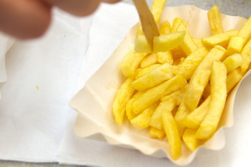 Close up fries