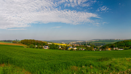 Fototapeta premium Panorama über Greiz