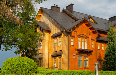 wooden house Ukraine home building