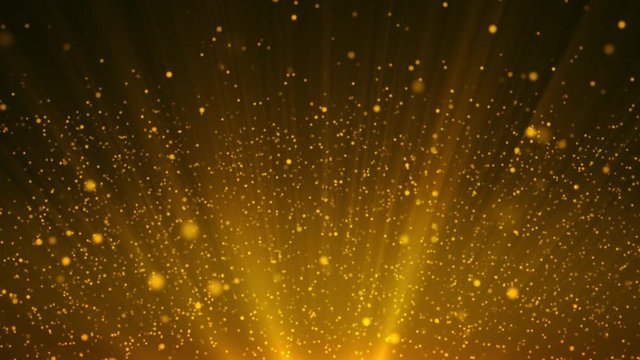 Particles gold glitter awards dust abstract background looped