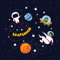 Outer space illustration