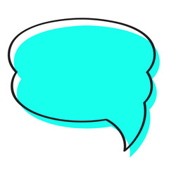 Isolated colored comic bubble chat on white background - Vector