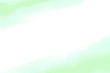 Obraz premium illustration painting digital green colors soft in concept water color art, abstract frame green pastel soft colors painting art brush watercolor for background card and banner advertising graphic