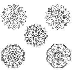 Abstract pattern for coloring books