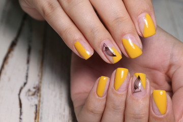 fashion manicure of nails