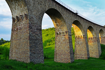 Fototapeta na wymiar Railroad viaduct